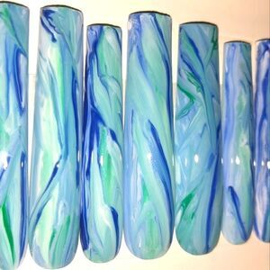 Hand crafted custom 10pc xxl acrylic press on nails